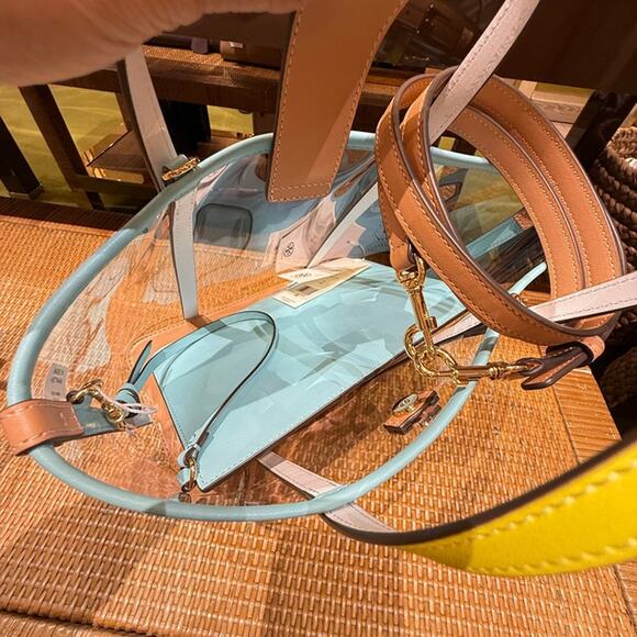 TORY BURCH BLAKE CLEAR SMALL TOTE 156485 - Picture 4 of 14